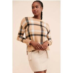 Laundry by Shelli Segal Hi-Low Jacquard Sweater